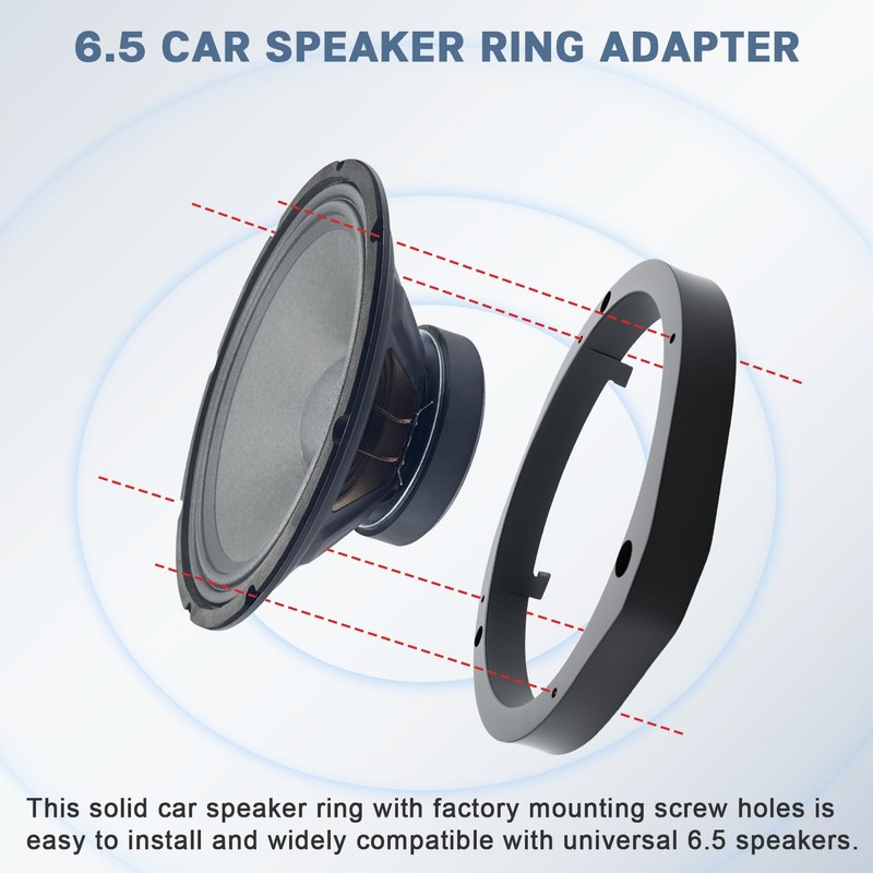 Fiegromech 6.5 Solid Door Speaker Adapter for Honda Acura