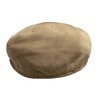Broner Mens Polyester Knit Berkshire Ascot Ivy Cap, Tan, Large