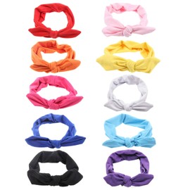 Pop Your Dream Vintage Adults Elastic Headband Bunny Ears Bow Hairband Hair Decor Accessory