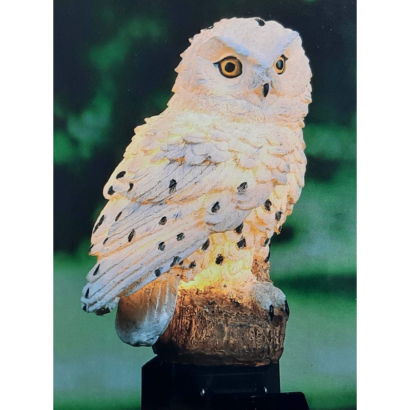 HI 70209 LED Solar Garden Stake Owl