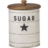 Primitives by Kathy 39060 Farmhouse Tin Canisters, Sugar/Coffee/Flour