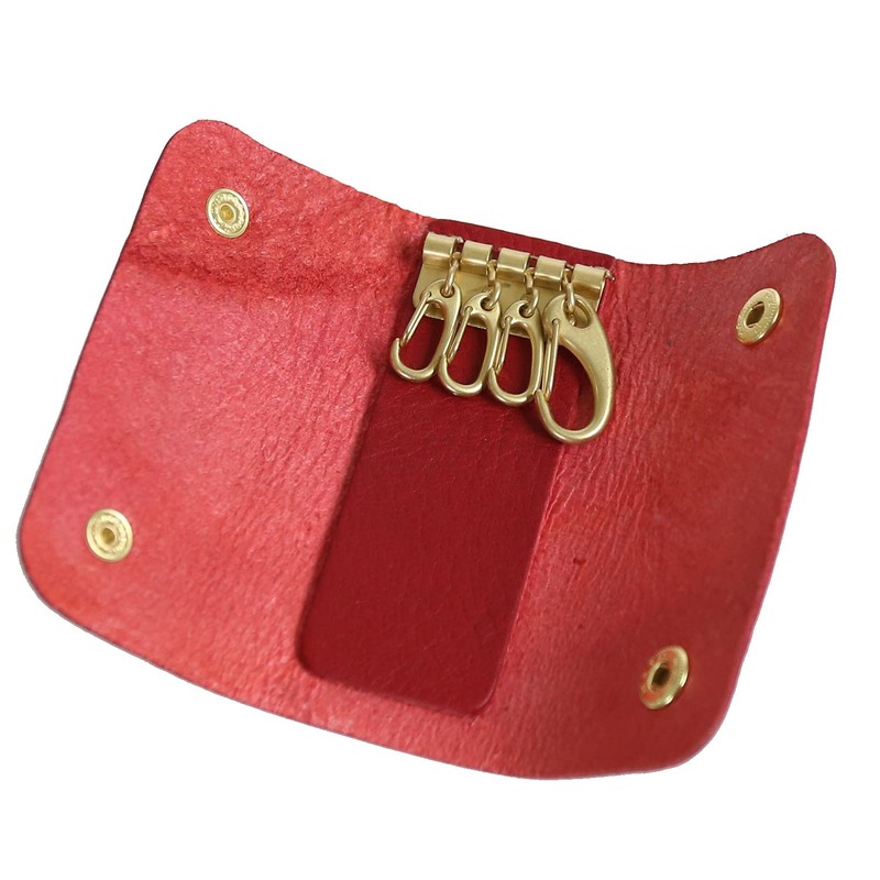 Polcolosso Double Hook Key Case, Original Tochigi Leather, Made in