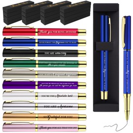 30 Sets Employee Appreciation Gifts Bulk Inspirational Ballpoint Pens with Thank You Gift Boxes Motivational Quote Pen Office Gift Leaving Gifts for Colleagues Nurse Teacher Coworker Team Volunteer