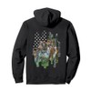 Camo American Flag German Shorthaired Pointer Dog Lover Pullover Hoodie
