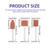 dophee 60Pcs/Set Aluminium Oxide Mounted Grinding Stone Sanding Drill Bits