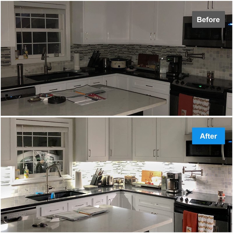 Litever Kitchen Under Cabinet LED Lighting Kit, Super Bright, 6