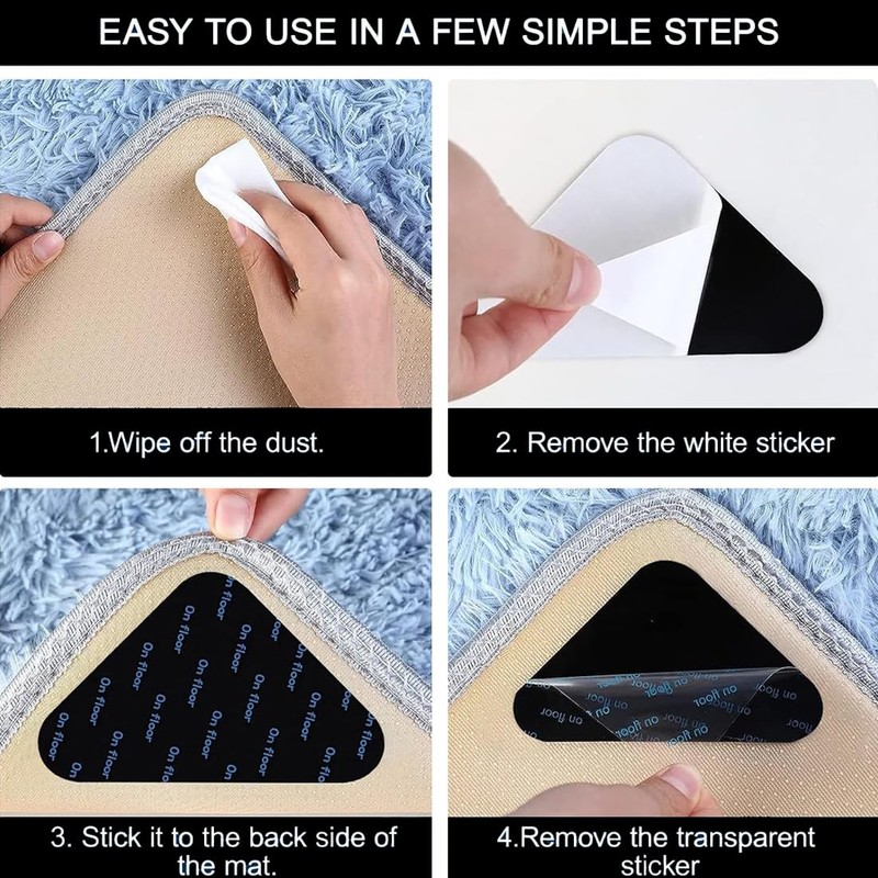 GXGM 24 Non-Slip Mats for Carpet, Non-Slip Underlay, Carpet Stopper,