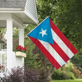 HVATLTL Light Blue Puerto Rico Flag 2x3FT,Heavy Duty 100D Polyester,Vivid Colors,Puerto Rican PR National Flags with 2 Brass Grommets for Indoor Outdoor.