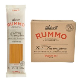 Rummo Spaghetti Pasta N.3 - Spaghetti Pasta Noodles, Durum Wheat Pasta, Thin Spaghetti Noodles, Italian Pasta, Dry Pasta - 16 Ounce (Pack of 20)
