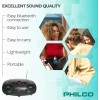 Philco Portable Bluetooth Boombox CD Player with AM/FM Radio and