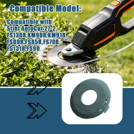 12Pcs Trimmer Head Cover Cap 4002 713 Fits for Stihl AutoCut 27-2 FS70R FS80R FS85R FS90 FS130R FS131R KM90R KM91R Replaces PP40027139712