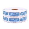 Essential 1000 Blue Double RaffleTickets Roll, Raffle Tickets Printable for