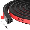 Car Door Rubber Seal Strip Automotive Weather Stripping Double Layer