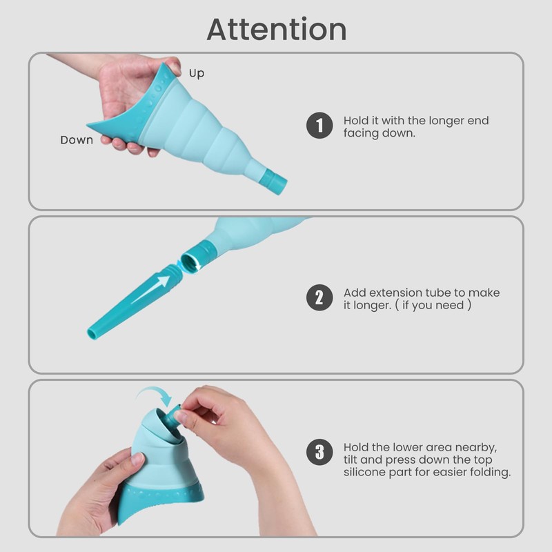 TRIPTIPS Pee Conch Foldable Female Urinal Device Portable Urinal for