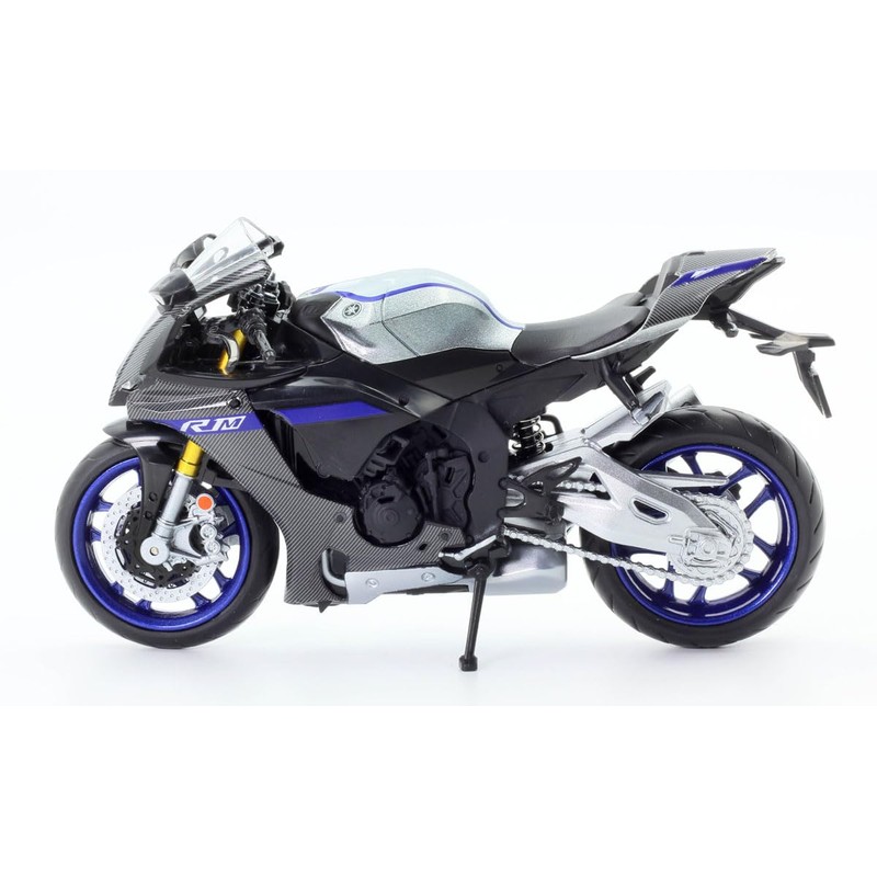 Doyusha Diecast Motorcycle 1/12 2022 Yamaha YZF-R1M Black Finished Product