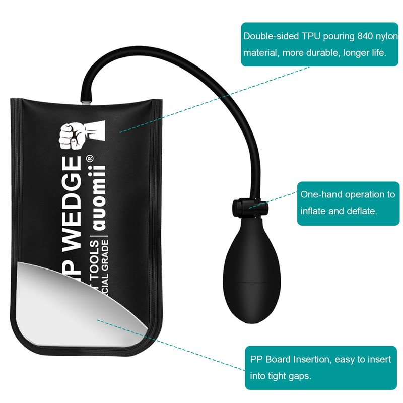 Air Wedge Bag Pump, 3 Pack Commercial Inflatable Air Wedge