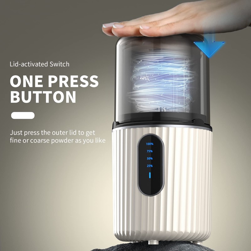 AUSSNICE Cordless Electric Pill Crusher Grinder - Pill Cutters for