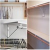 AYAYGD 4PCS Heavy Duty White Closet Rod Brackets 11 x