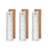 6-Inch Stainless Steel Metal Ruler with Non-Slip Cork Backing -