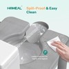 HOMEAL Raised Toilet Seat Riser with Handles for Seniors, 450LBS