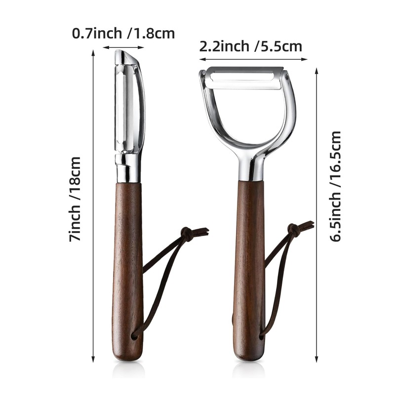 Ugotit Fruit Vegetable Peeler Set for Kitchen, Stainless Steel Potato
