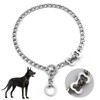 Collar Perros Cadena Consistente,Ajustable y Duradero Collar de Perro Sólido.Acero