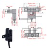 5Pcs Photoelectric Switch Sensor U Shaped Slot Photoelectric Switch Accessory