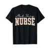 Floral Med Surg Nurse Medical Surgical Nursing Emergency T-Shirt