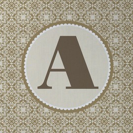 CafePress Monogram Letter A Alphabet 18"x18" Reusable Grocery Shopping Sling Tote Bag