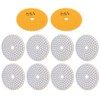 10Pcs 3in Sanding Discs Pads Buffing Polishing Diamond Marble Concrete
