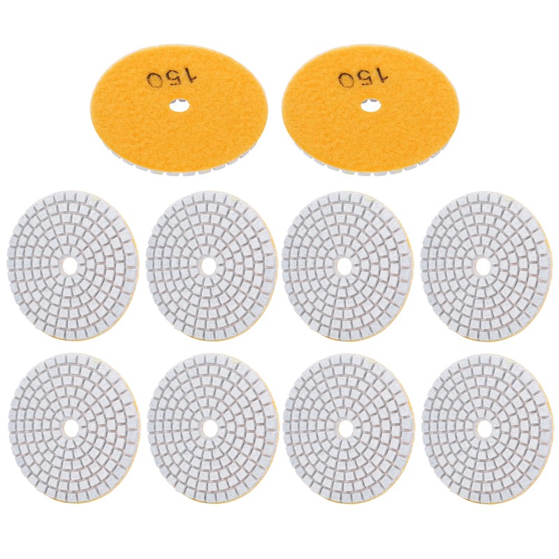 10Pcs 3in Sanding Discs Pads Buffing Polishing Diamond Marble Concrete