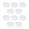 10Pcs Round Soffit Vent 50mm (2 inch) White, Plastic Ventilation
