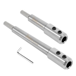 Swozzto 2PCS Forstner Bit Extension Set with Anti-slip Design,Adding Over 3.28"&5.64" Drilling Depth to Forstner Bit,Suitable for Process Wooden Furniture,Timber and etc.