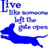 CafePress Open GATE Square Sticker 3 X 3 Square Bumper
