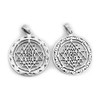 Sri Yantra Shri Pendant 925 Sterling Silver - Yoga Esoteric