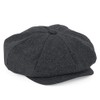 noTrash2003 Men's Flat Cap Melton Wool Baker Boy Cap Peaked