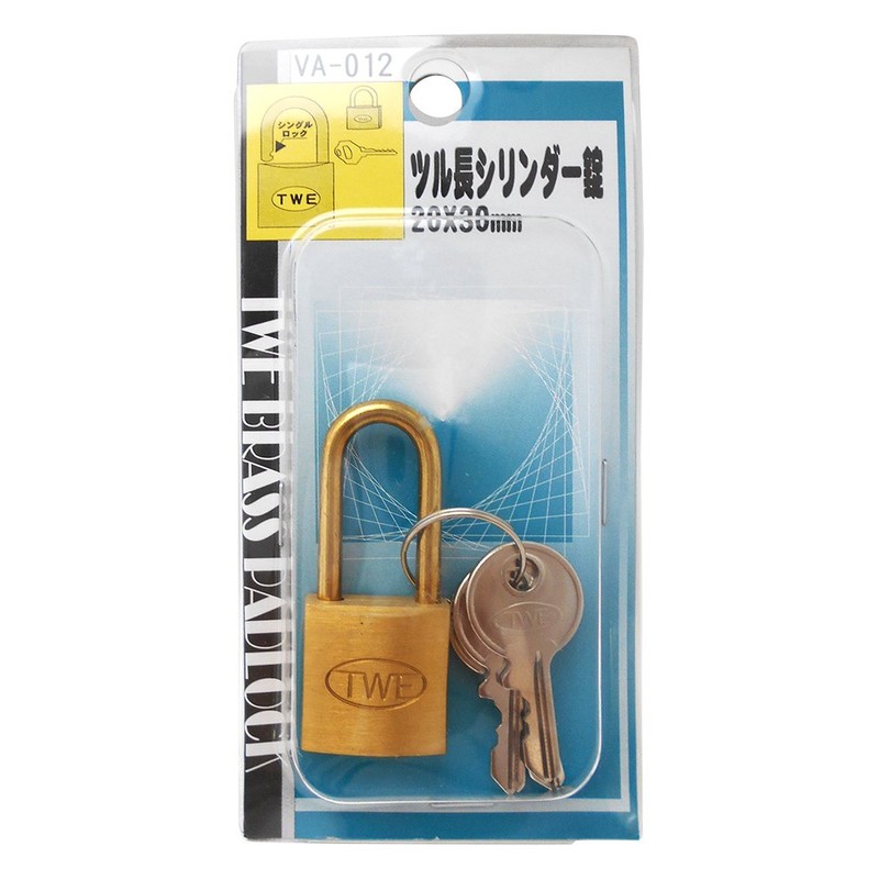 Waki Sangyo TWE Long Staple Cylinder Lock Padlock Body 1pc
