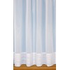 Jayne. Plain envelope hemmed voile net curtain. 40 inch drop.