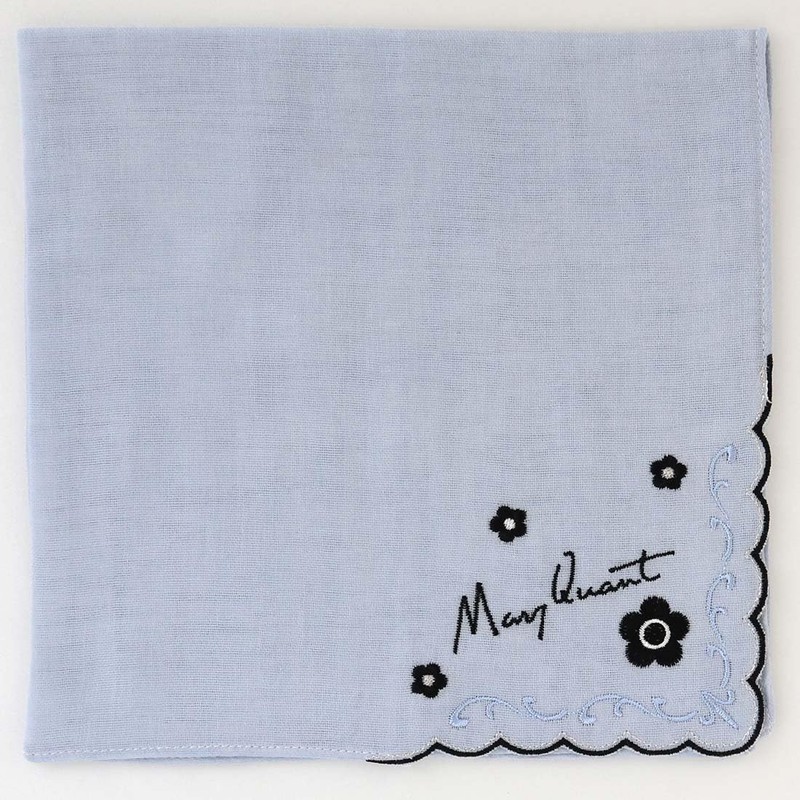 MARY QUANT 000293-0004-01 Gauze Handkerchief 0004 (Blue) Mariquant/Marikwa Women's Women's