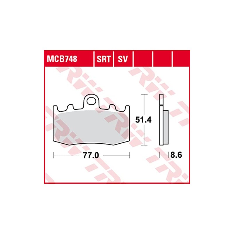 TRW Lucas MCB748SV Scheibenbremsbelag, Sinter mit ABE
