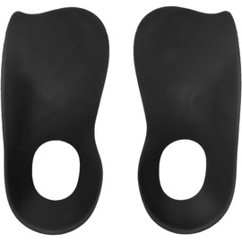 1 Pair Insole Orthotic Shoe Pads Orthotic Inserts Shoe Cushion Inserts Correct Insert High Arch Supports Heel Shoe Cushion pad Plantar TPR Arch of Foot (Black, One size)