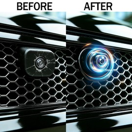 SADIKALO 4pcs Car Camera Lens Protector - HD Clear Lens Cover Anti-Scratch Waterproof Back Up Guard for Car Rear View Camera