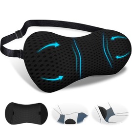 Lumbar Cushion, Back Cushion with Removable Elastic Band, Non-Slip Lumbar Support, Lumbar Cushion for Office Chair