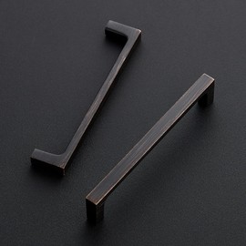 Ravinte 15 Pack Solid 5 Inch Kitchen Square Cabinet Handles Oil-Rubbed Bronze Cabinet Pulls Drawer Pulls Kitchen Cabinet Hardware Kitchen Handles