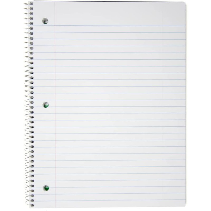 Top Flight Boss Poly Cover 3-Subject Wirebound Notebook, 108 Sheets,