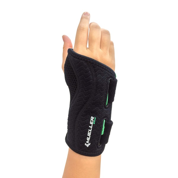 Mueller 55029 Fitted Wrist Brace, For Right Hand, L-XL Size, Wrist Circumference: 7.9 - 9.8 inches (20 - 25 cm), Genuine Japanese Product