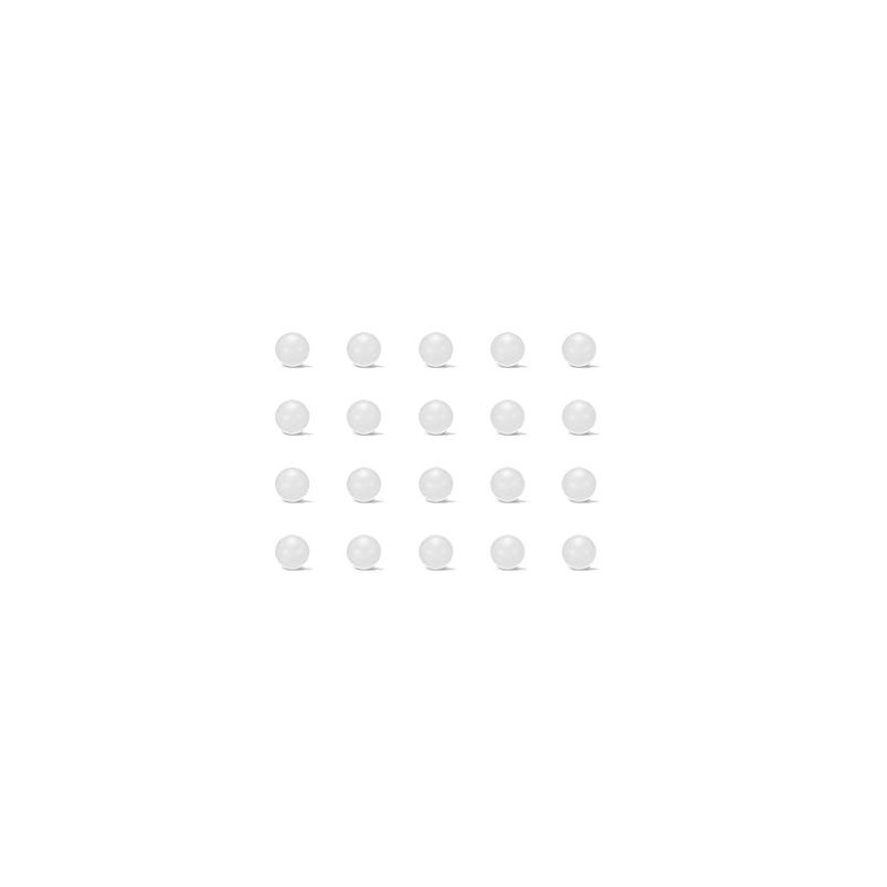 sourcing map 3mm PP Solid Plastic Balls, Precision Bearing Ball