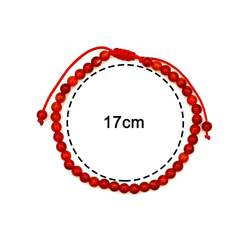 Pulsera Cornalina 100% Natural | Proteccion, Abundancia y Creatividad |