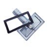 Qrity 2 Pieces Overflow Head Sink Overflow Rectangle Interface, 75x40mm