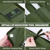 ROCKCOON Wrench Roll Organizer 16 Pockets, Wrench Pouch Roll Up